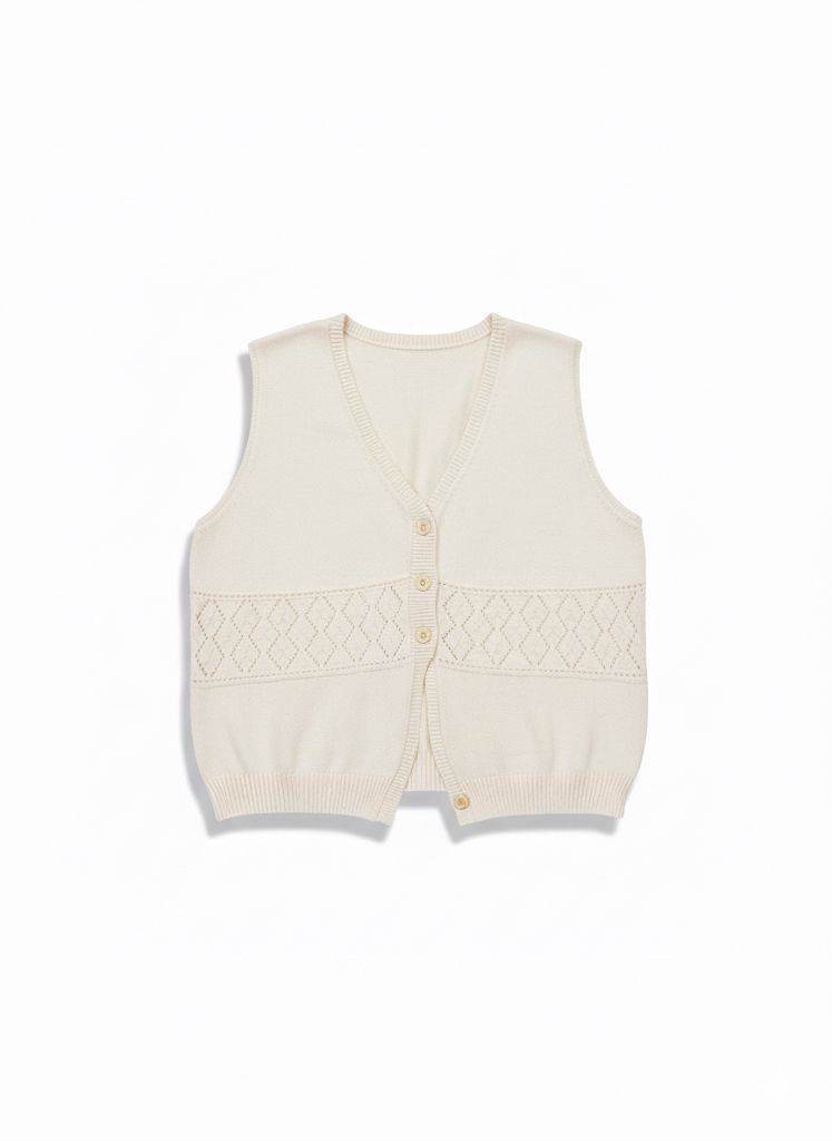 Vest Basic Wanita Bahan Semi Wol - Elanora Crop Premium