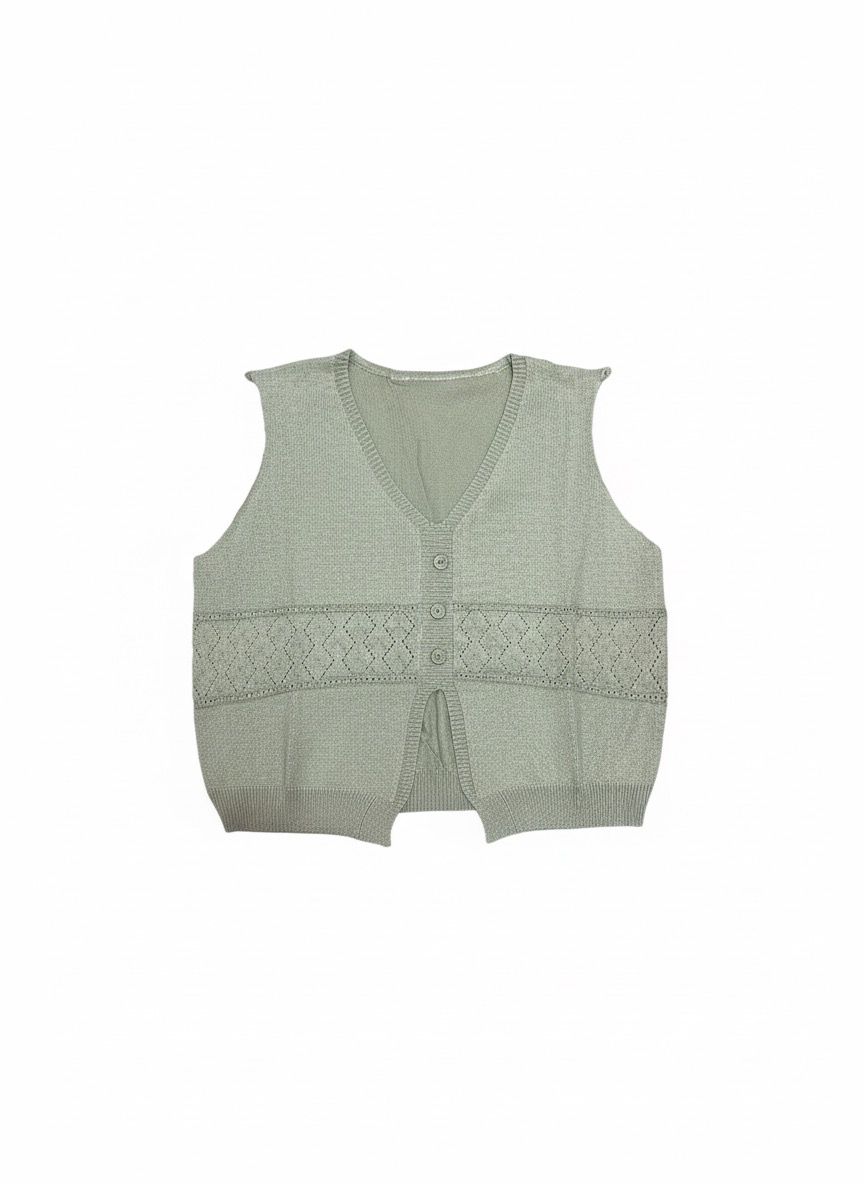 Vest Basic Wanita Bahan Semi Wol - Elanora Crop Premium