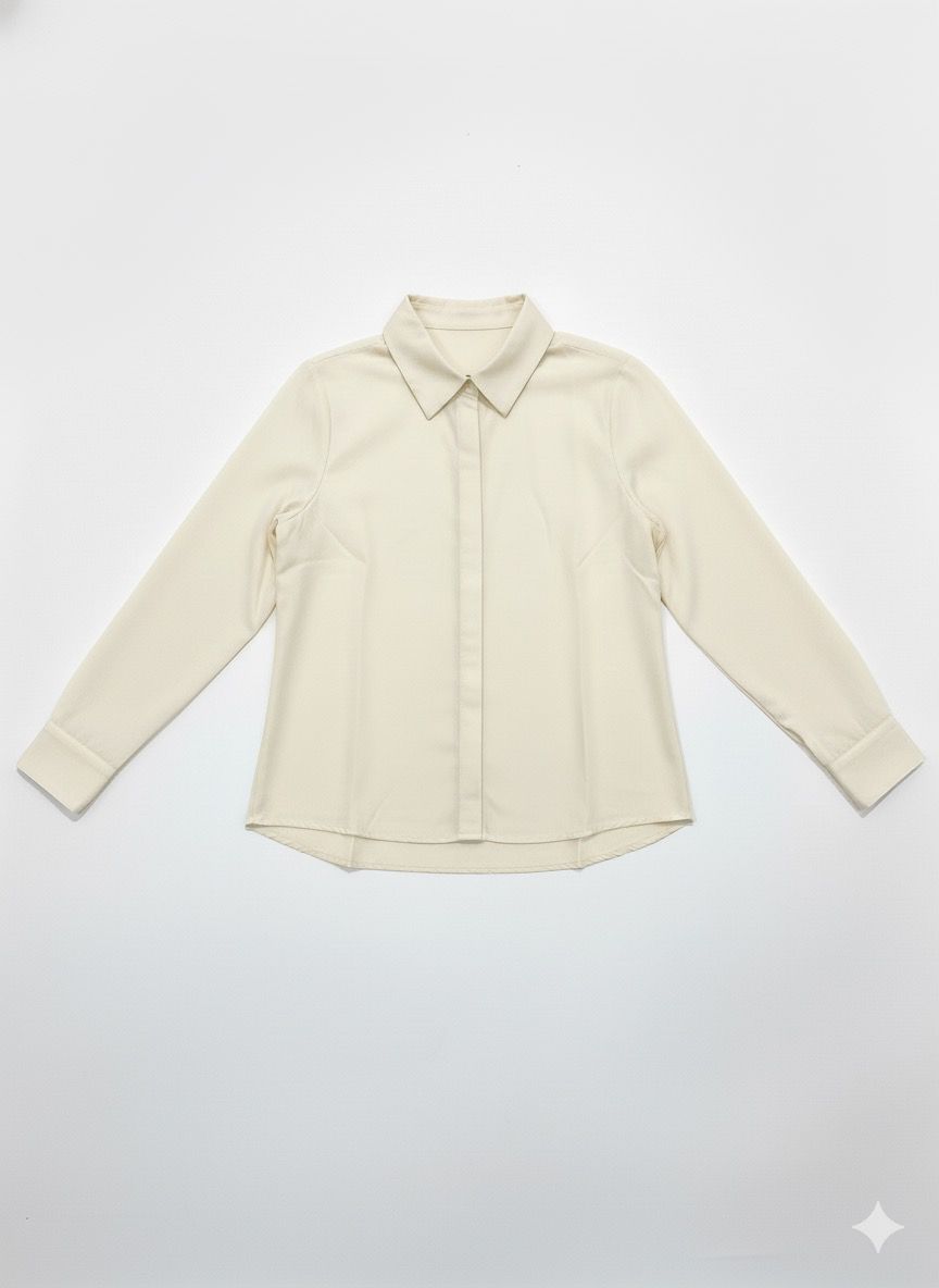 Kemeja Wanita Lengan Panjang Anti Kusut - Bahan Rayon Premium